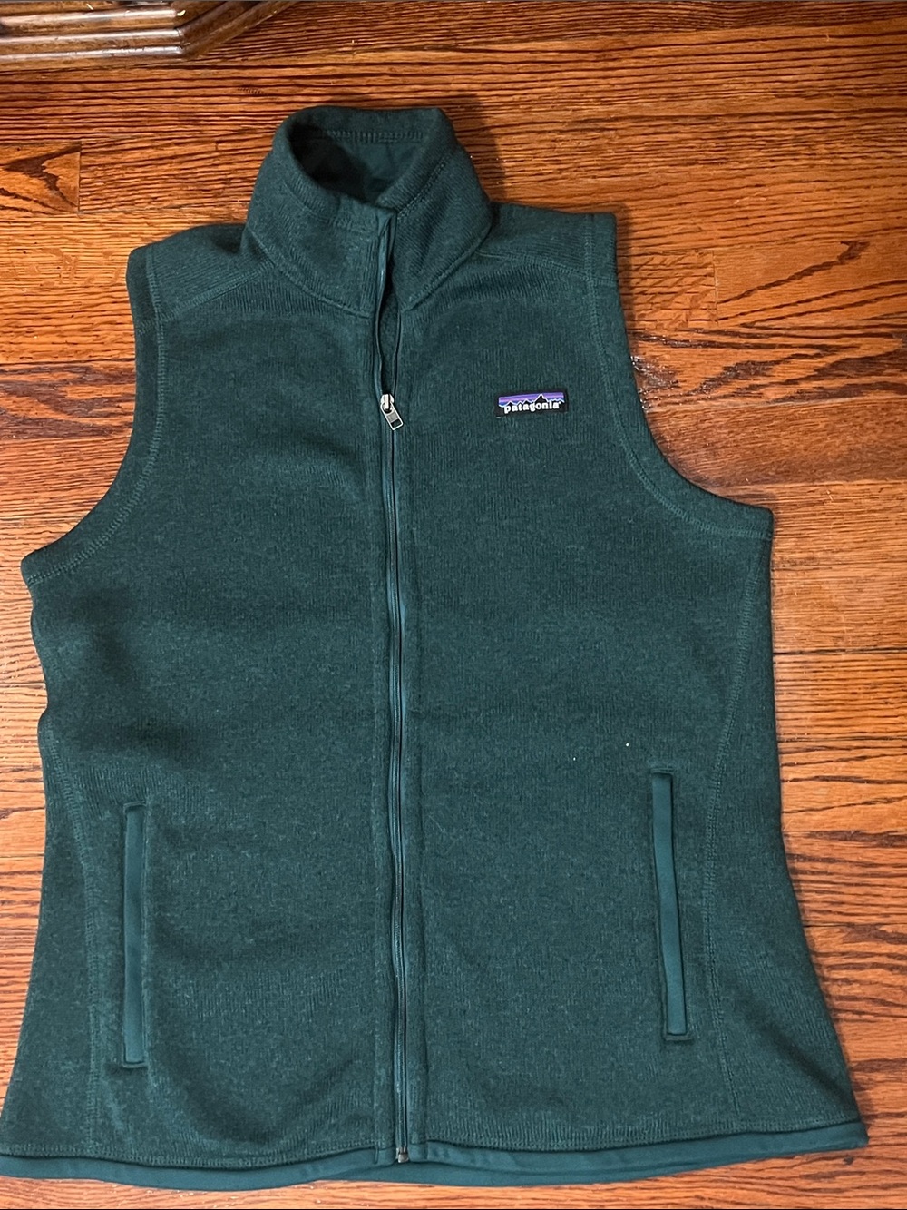 Patagonia Women’s Dark Green Fleece Vest large size